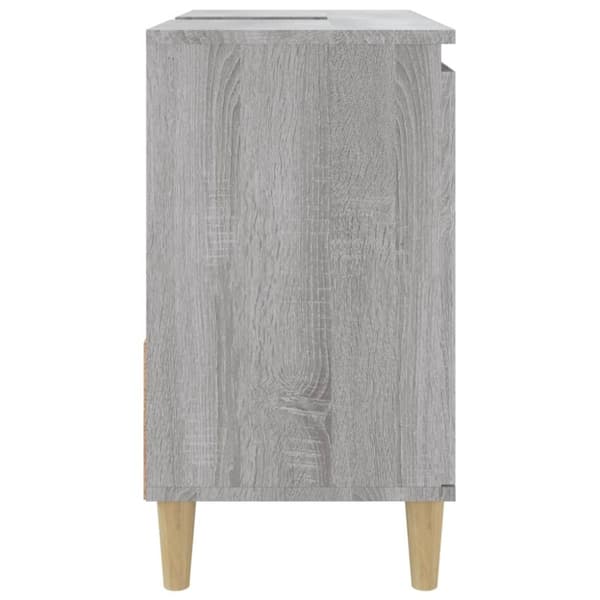 badeværelsesskab 65x33x60 cm konstrueret træ grå sonoma-eg