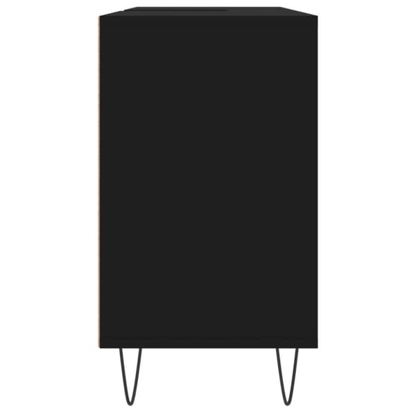 Kylpyhuoneen kaappi musta 80x33x60 cm tekninen puu