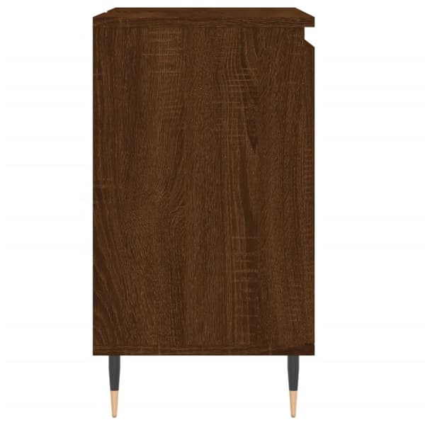 badeværelsesskab 58x33x60 cm konstrueret træ brun egetræsfarve