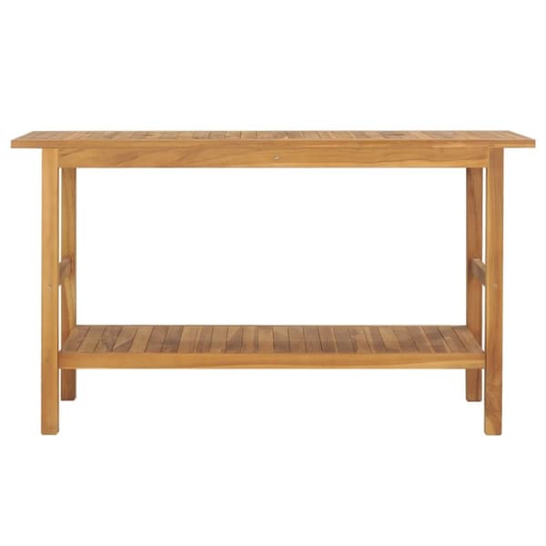 badeværelsesmøbel 132x45x75 cm massivt teaktræ