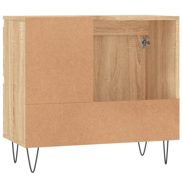 badeværelsesskab 65x33x60 cm konstrueret træ sonoma-eg