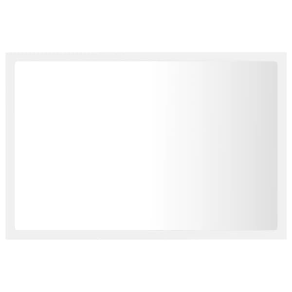 Badrumsspegel med LED vit 60x8,5x37 cm akryl