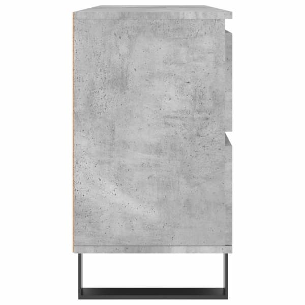 badeværelsesskab 80x33x60 cm konstrueret træ betongrå