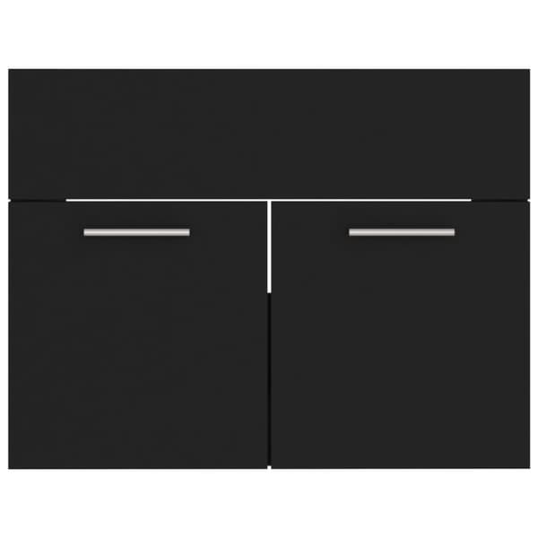 Allaskaappi musta 60x38,5x46 cm lastulevy