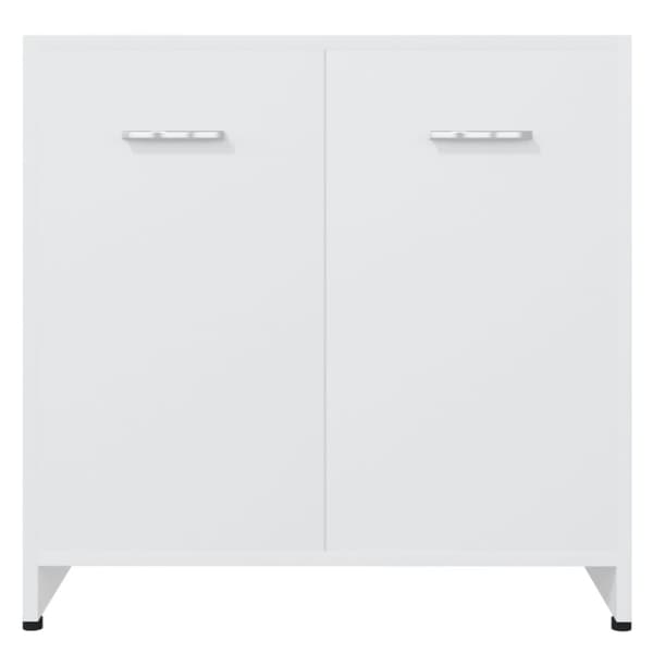 Badrumsskåp vit 60x33x61 cm konstruerat trä