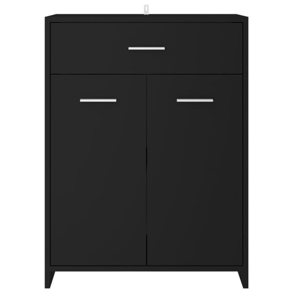 badeværelsesskab 60x33x80 cm konstrueret træ sort
