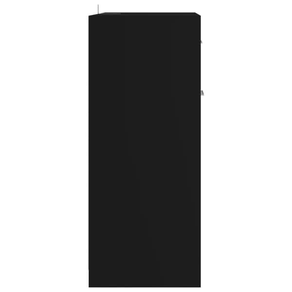 badeværelsesskab 60x33x80 cm konstrueret træ sort