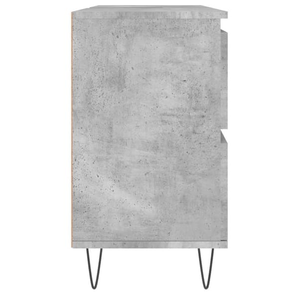 badeværelsesskab 80x33x60 cm konstrueret træ betongrå
