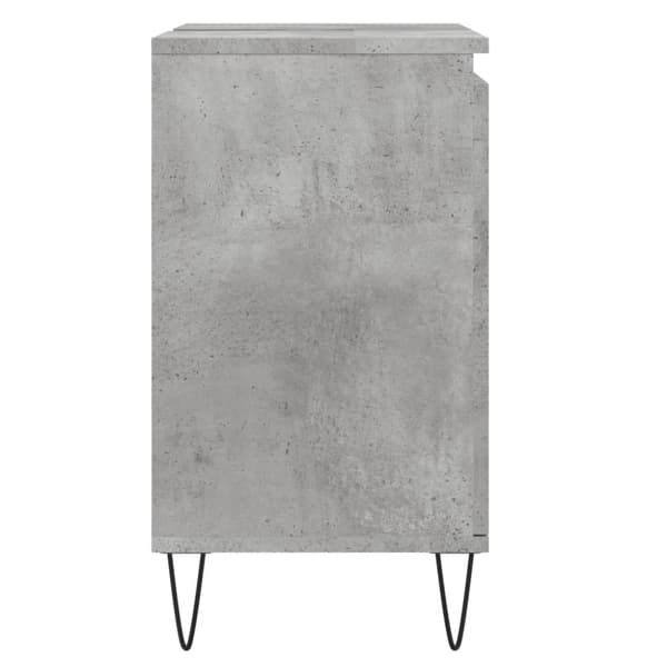 Kylpyhuoneen kaappi betoninharmaa 58x33x60 cm tekninen puu