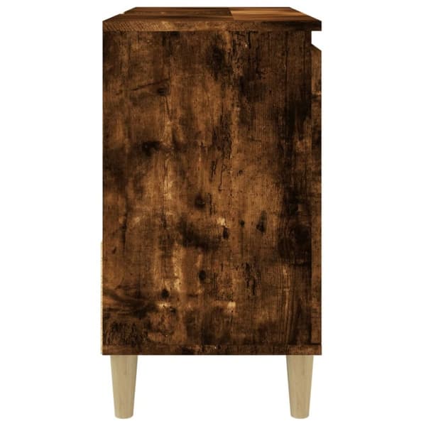 badeværelsesskab 65x33x60 cm konstrueret træ røget egetræ