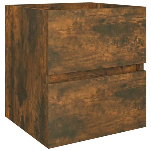 underskab 41x38,5x45 cm konstrueret træ røget egetræ