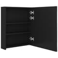 Pikkukuva 5 / 8: LED kylpyhuoneen peilikaappi musta 50x14x60 cm