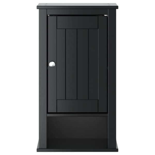 vægskab til badeværelse BERG 40x27x71,5 cm massivt fyr sort