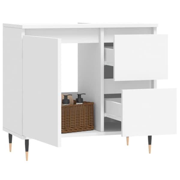 badeværelsesskab 65x33x60 cm konstrueret træ hvid