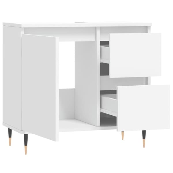 badeværelsesskab 65x33x60 cm konstrueret træ hvid