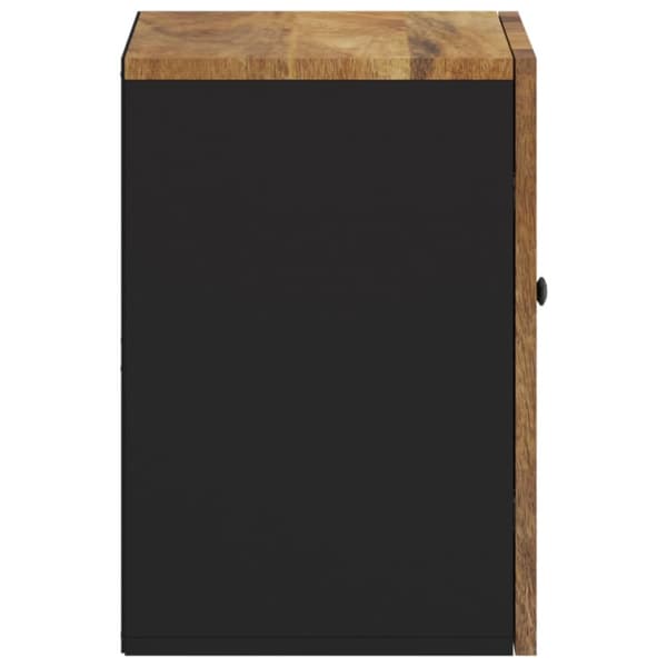 væghængt badeværelsesskab 38x33x48 cm massivt mangotræ