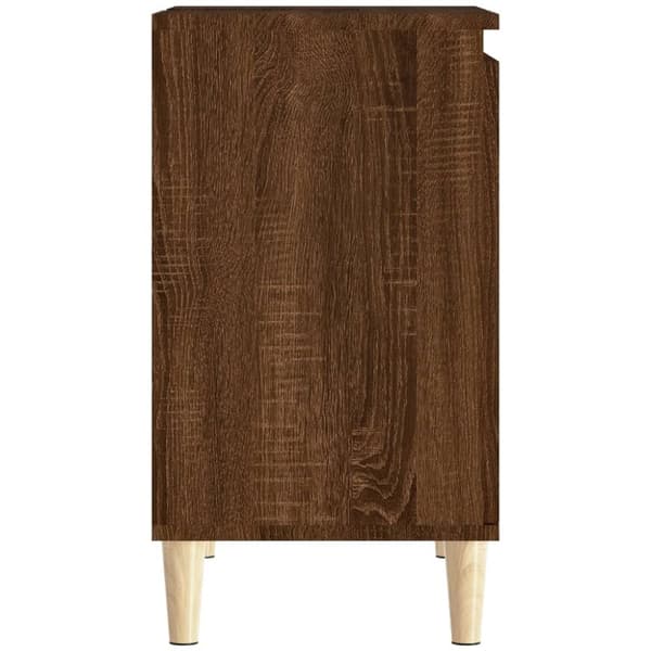 underskab til håndvask 58x33x60 cm konstrueret træ brunt eg