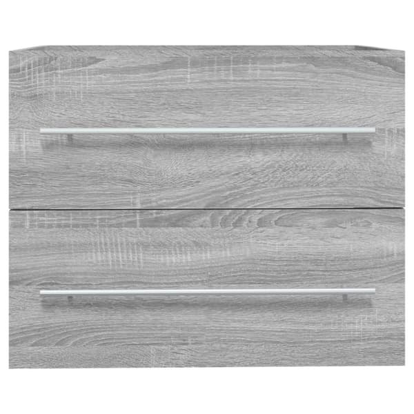 badeværelsesskab 60x38,5x48 cm konstrueret træ grå sonoma-eg