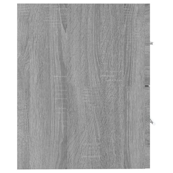 badeværelsesskab 60x38,5x48 cm konstrueret træ grå sonoma-eg