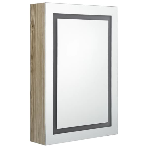 LED kylpyhuoneen peilikaappi tammi 50x13x70 cm