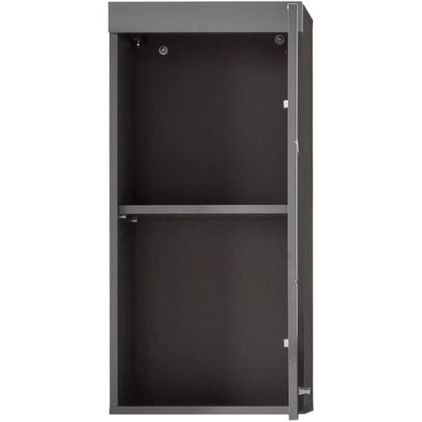 Högt badrum - AMANDA - 1 dörr - Blank grå - 37 x 77 x 23 cm