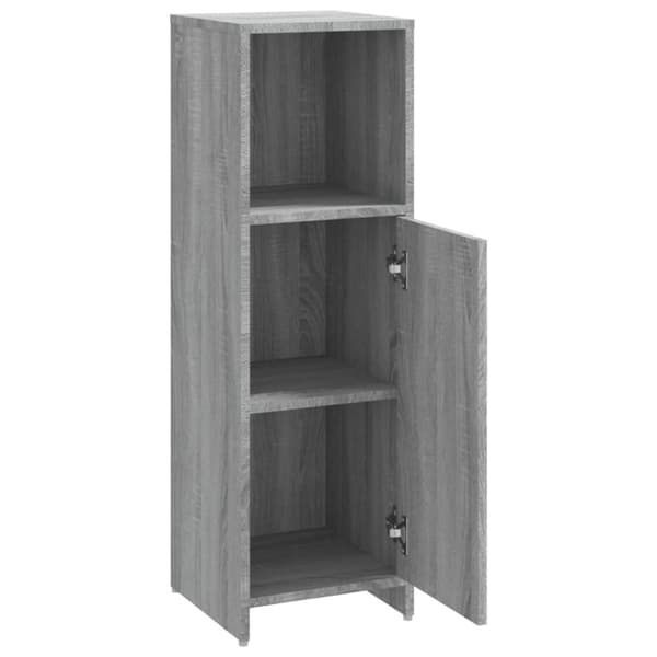 vidaXL Kylpyhuoneen kaappi harmaa Sonoma 30x30x95 cm tekninen puu -  Kylpyhuoneen kalusteet