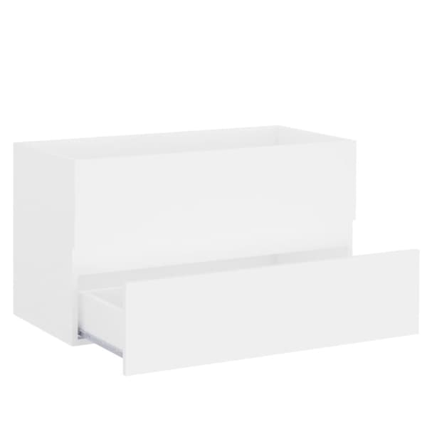 vidaXL Tvättställsskåp vit 80x38,5x45 cm spånskiva -  Badrumsinredningspaket