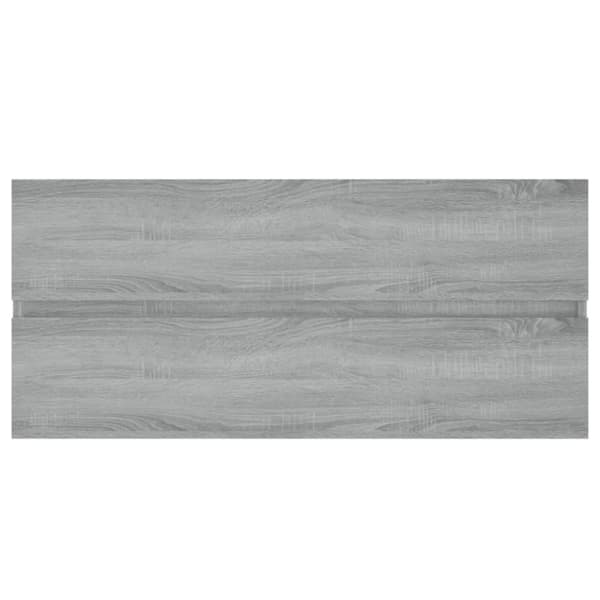 vidaXL Handfatsskåp grå sonoma-ek 100x38,5x45 cm konstruerat trä -  Badrumsinredningspaket