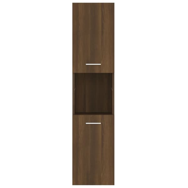 vidaXL Kylpyhuoneen kaappi ruskea tammi 30x30x130 cm tekninen puu -  Kylpyhuoneen kalusteet