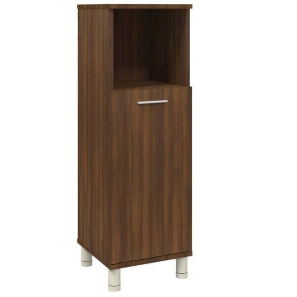 vidaXL Badrumsskåp brun ek 30x30x95 cm konstruerat trä -  Badrumsinredningspaket