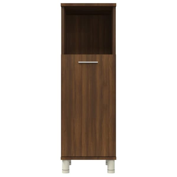 vidaXL Badrumsskåp brun ek 30x30x95 cm konstruerat trä - Badrumsinredningspaket