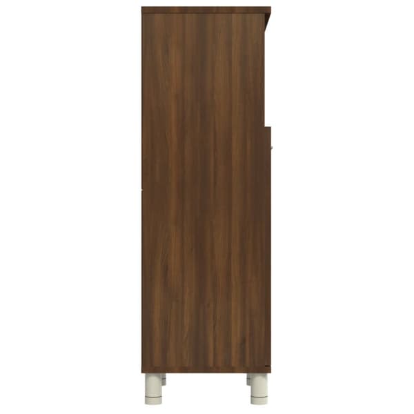 vidaXL Badrumsskåp brun ek 30x30x95 cm konstruerat trä -  Badrumsinredningspaket