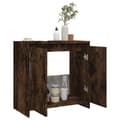Pikkukuva 5 / 11: vidaXL Kylpyhuoneen kaappi savutammi 60x33x61 cm tekninen puu -  Kylpyhuoneen kalusteet