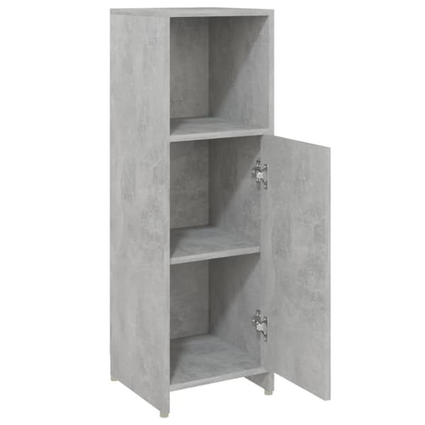 vidaXL Badrumsskåp betonggrå 30x30x95 cm konstruerat trä -  Badrumsinredningspaket