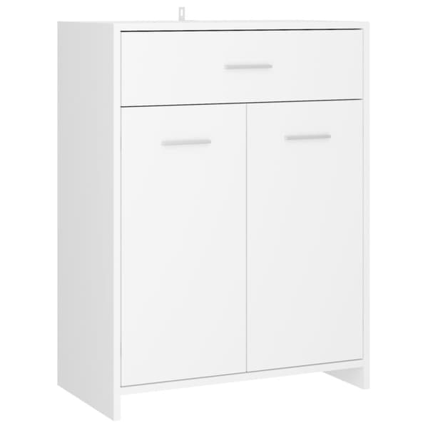 vidaXL Kylpyhuonekaappi valkoinen 60x33x80 cm tekninen puu -  Kylpyhuoneen kalusteet