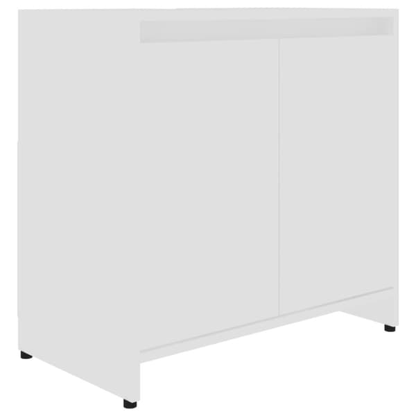 vidaXL Kylpyhuonekaappi valkoinen 60x33x61 cm tekninen puu -  Kylpyhuoneen kalusteet