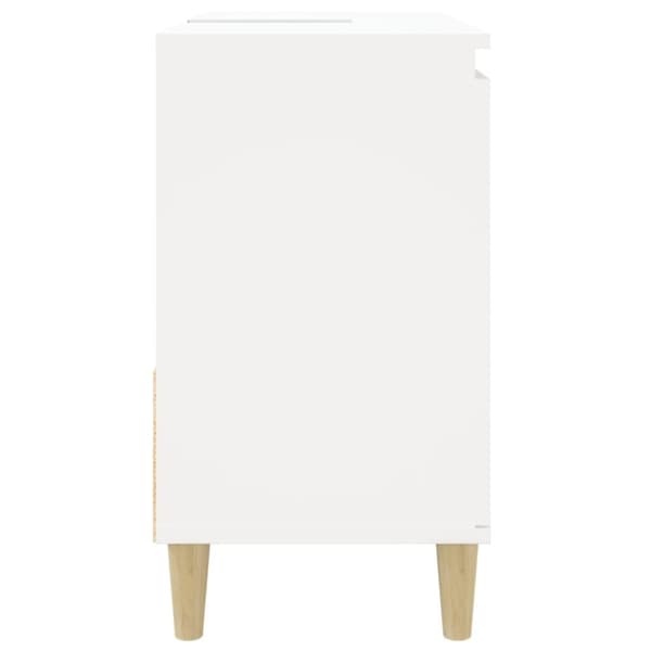vidaXL Kylpyhuoneen kaappi valkoinen 65x33x60 cm tekninen puu -  Kylpyhuoneen kalusteet