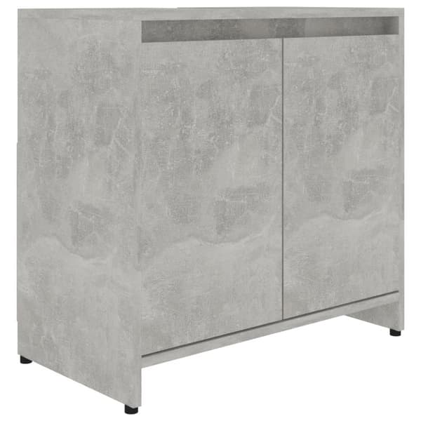 vidaXL Badrumsskåp betonggrå 60x33x61 cm spånskiva -  Badrumsinredningspaket