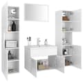 Pikkukuva 4 / 11: The Living Store Kylpyhuoneen kalustesarja korkeakiilto valkoinen lastulevy -  Kylpyhuoneen kalusteet