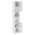 Miniatyrbillede 4 af 11: The Living Store badeværelsesskab 30x30x179 cm spånplade hvid -  Møbelsæt til badeværelse