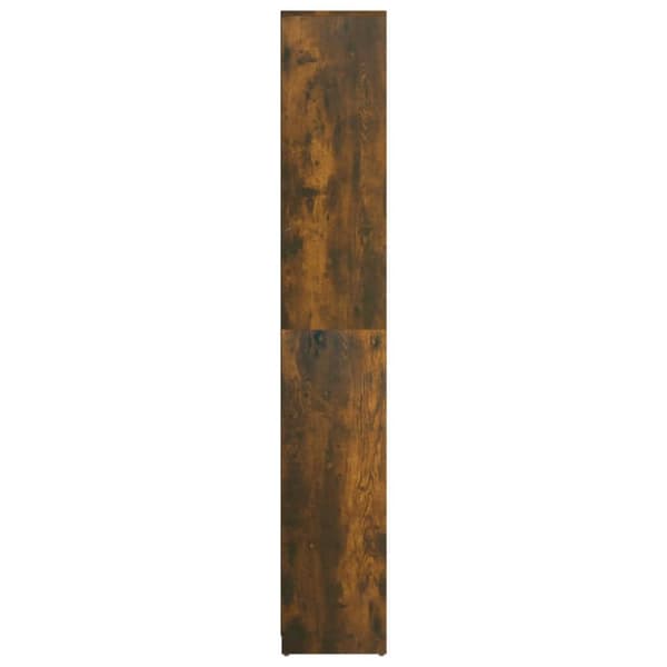 The Living Store badeværelsesskab 30x30x183,5 cm konstrueret træ røget egetræ - Møbelsæt til badeværelse