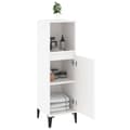 Miniatyrbillede 5 af 11: The Living Store badeværelsesskab 30x30x100 cm konstrueret træ hvid -  Møbelsæt til badeværelse