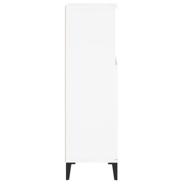 The Living Store badeværelsesskab 30x30x100 cm konstrueret træ hvid -  Møbelsæt til badeværelse