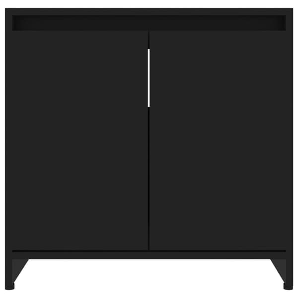 The Living Store badeværelsesskab 60x33x61 cm spånplade sort -  Møbelsæt til badeværelse