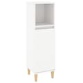 Miniatyrbillede 3 af 11: Møbelsæt til badeværelse - Living badeværelsesskab 30x30x100 cm konstrueret træ hvid