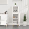 Miniatyrbillede 4 af 11: Møbelsæt til badeværelse - Living badeværelsesskab 30x30x100 cm konstrueret træ hvid