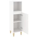 Miniatyrbillede 7 af 11: Møbelsæt til badeværelse - Living badeværelsesskab 30x30x100 cm konstrueret træ hvid