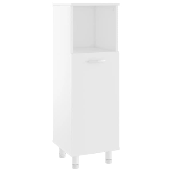 Møbelsæt til badeværelse - Living badeværelsesskab 30x30x95 cm konstrueret træ hvid