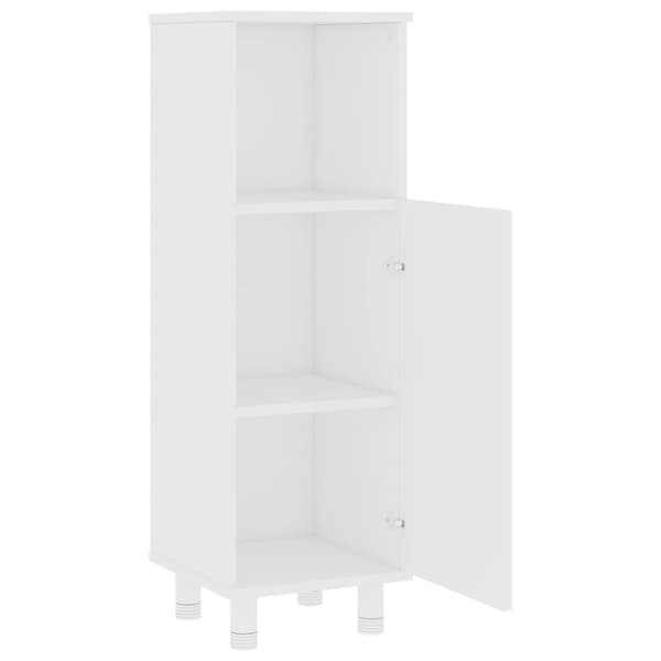 Møbelsæt til badeværelse - Living badeværelsesskab 30x30x95 cm konstrueret træ hvid