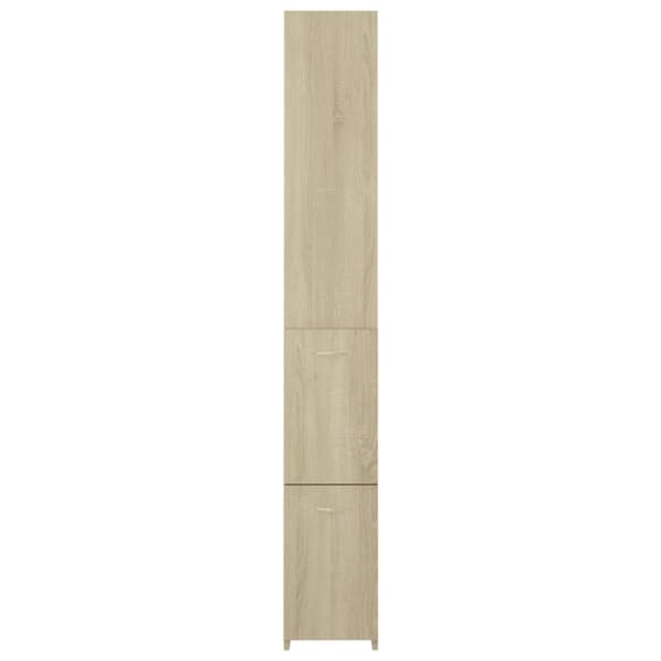 Møbelsæt til badeværelse - Living badeværelsesskab 25x26,5x170 cm konstrueret træ sonoma-eg